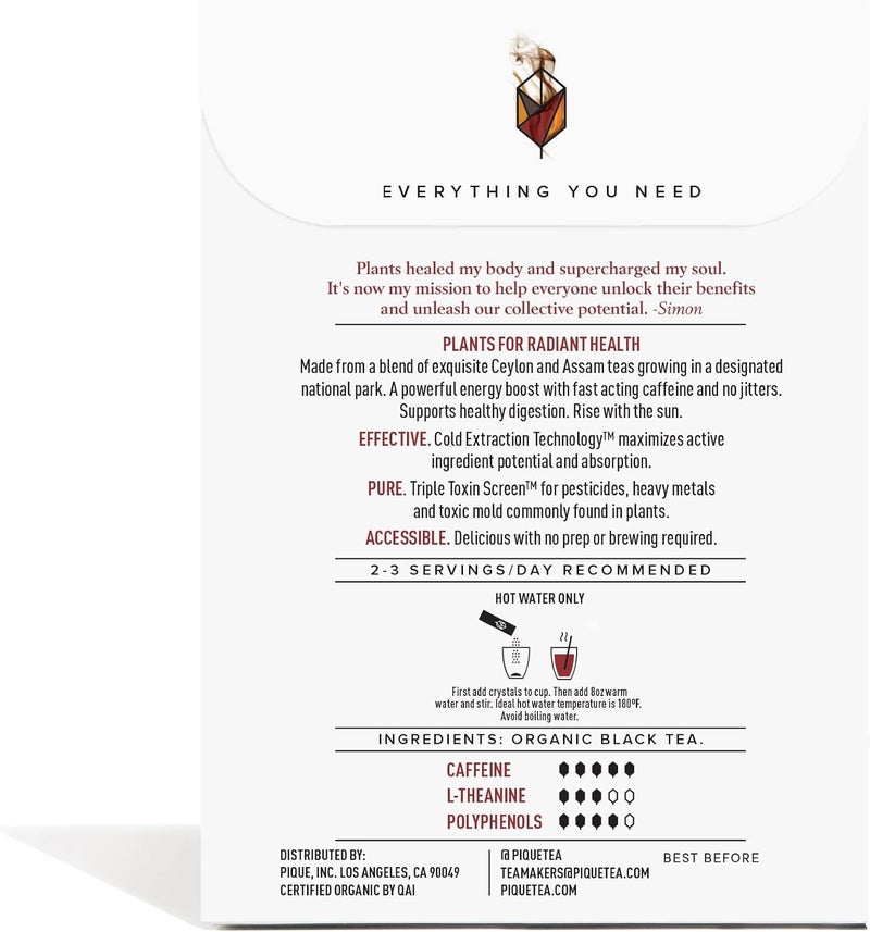 Pique Organic English Breakfast Black Tea Crystals - Image 2